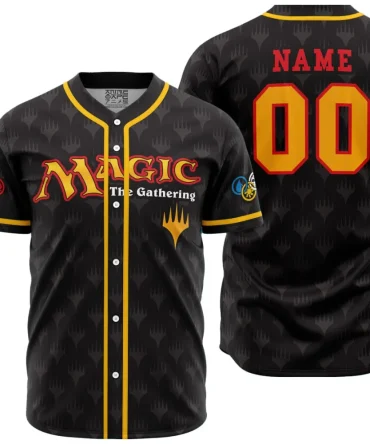 Custom Magic The Gathering Baseball Jersey - Personalized Name & Number