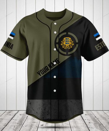 Customizable Estonia Baseball Jersey – Stylish National Pride Apparel For Fans