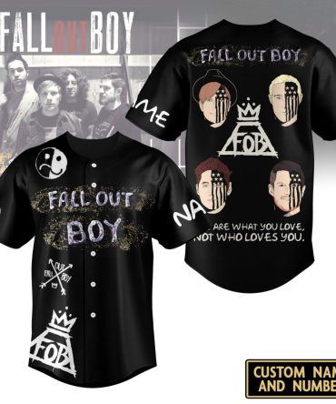 Custom Fall Out Boy Baseball Jersey - Personalized Name & Number - Unique Fan Gear
