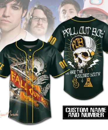 Custom Fall Out Boy Baseball Jersey - Personalized Band Fan Gear - Limited Edition