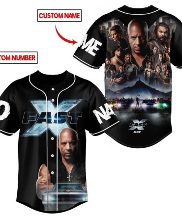 Custom Fast X Jersey – Personalized Name & Number, Movie-Themed Design