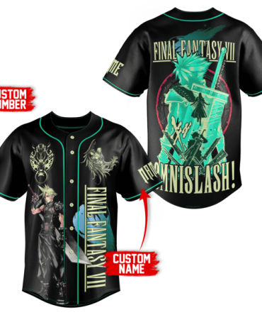 Custom Final Fantasy Vii Jersey - Personalized Name & Number - Unique Gamer Gift
