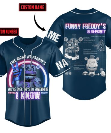 Customizable Five Nights At Freddy'S Baseball Jersey – Personalized Name & Number