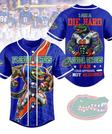 Florida Gators Die Hard Fan Jersey - Bold Alligator Design, Perfect Sports Apparel For Game Day!
