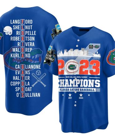 Florida Gators 2023 Champions Baseball Jersey – Celebrate Victory In Style!