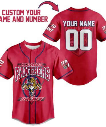 Customizable Florida Panthers Jersey - Add Your Name & Number - Perfect Gift For Hockey Fans!