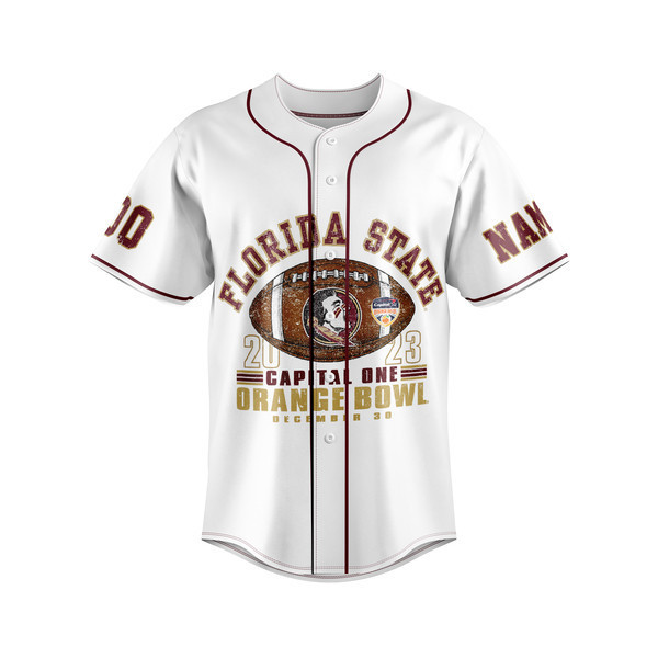 Custom Florida State Jersey - 2023 Orange Bowl Edition - Add Name & Number - Image 2