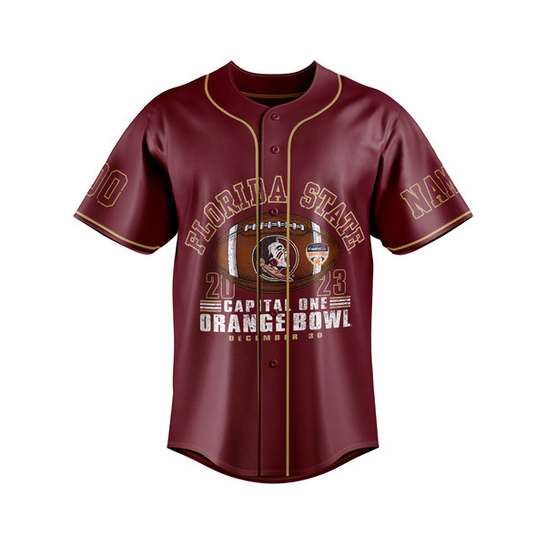 Custom Florida State Jersey - 2023 Orange Bowl Edition - Add Name & Number - Image 5