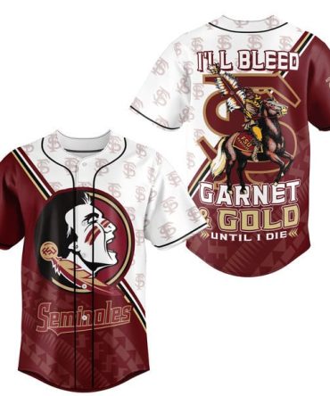 Seminoles Garnet & Gold Baseball Jersey - Bold Team Spirit Apparel
