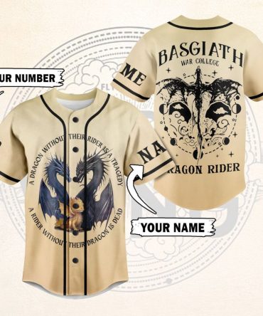 Custom Dragon Rider Jersey - Personalized Name & Number - Unique Fantasy Apparel