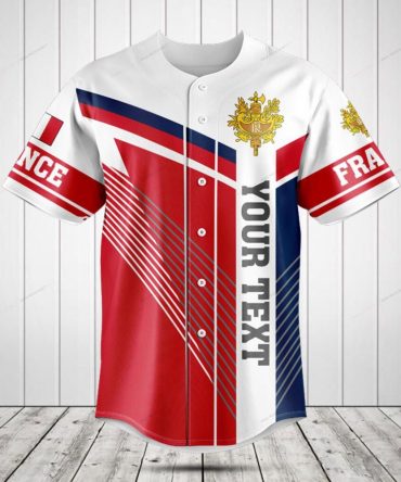 Customizable France Baseball Jersey – Personalized Sportswear For Fans