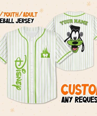 Customizable Disney Baseball Jersey For Kids/Youth/Adults – Add Your Name!