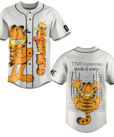 Garfield Baseball Jersey – Fun Cartoon Design, Perfect For Fans!
