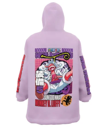 Gear 5Th Luffy One Piece Hooded Blanket Hoodie