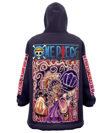 Gear 5Th Luffy One Piece Streetwear Hooded Blanket Hoodie
