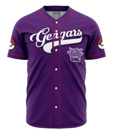 Limited Edition Gengar Baseball Jersey – Stylish Purple Pokémon Fan Gear