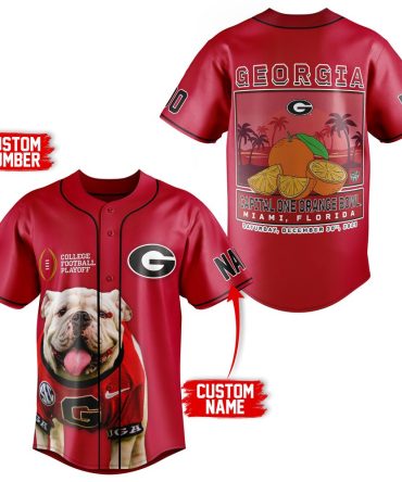 Custom Georgia Bulldogs Jersey - Personalized Name & Number - College Football Playoff Apparel