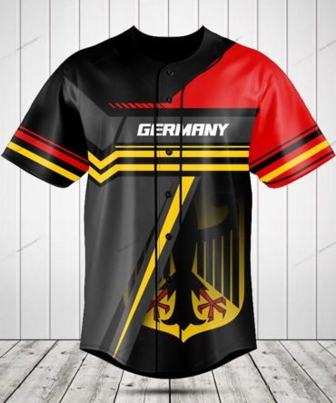 Stylish Germany Flag Baseball Jersey – Bold, Comfortable & Perfect For Fans
