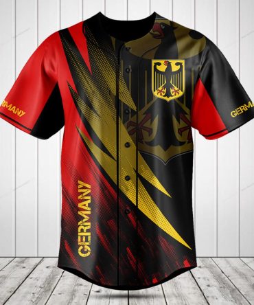 Germany Flag Baseball Jersey - Bold Design, Premium Quality, Perfect Gift!