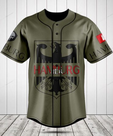 Stylish Hamburg Baseball Jersey - Unique Eagle Design, Perfect Gift For Fans