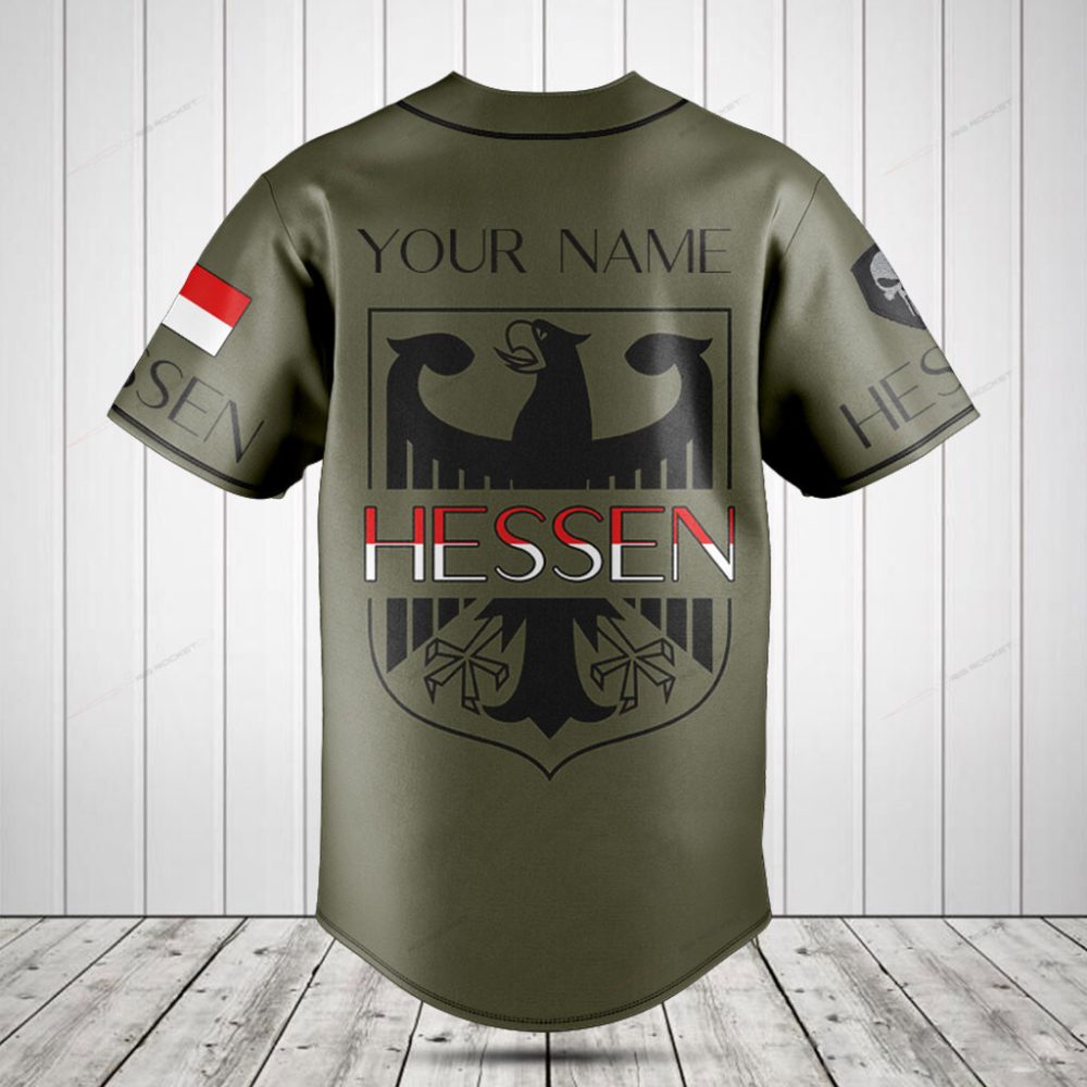 Limited Edition Hessen Baseball Jersey - Stylish Eagle Design & Premium Comfort - Image 2