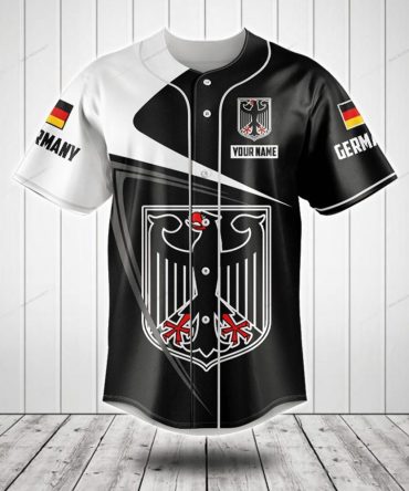 Custom Germany Flag Baseball Jersey – Personalized Name & Number – Premium Quality Fan Gear