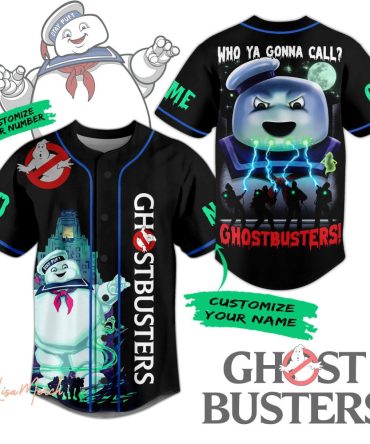 Custom Ghostbusters Jersey – Stay Puft Design, Personalize Name & Number!