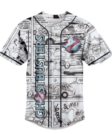 Ghostbusters Comic Style Baseball Jersey – Classic Movie Fan Apparel