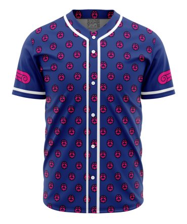 Stylish Purple & Pink Patterned Baseball Jersey - Unisex Casual Fashion Shirt