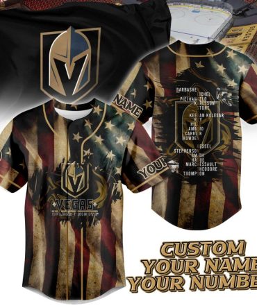 Customizable Vegas Golden Knights Jersey – Add Your Name & Number – Unique Fan Gear