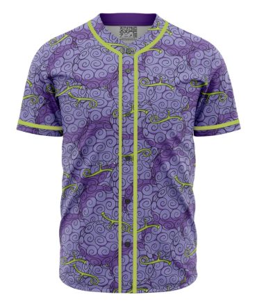 Vibrant Purple Swirl Baseball Jersey - Stylish & Comfortable For Anime Fans