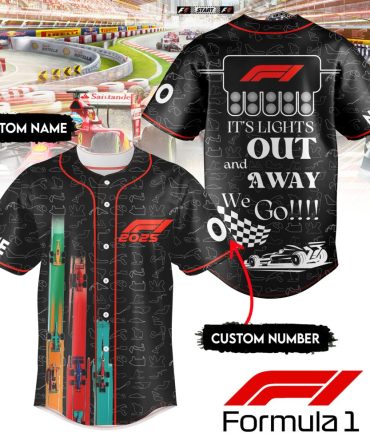Custom F1 Racing Shirt 2025 – Personalized Name & Number, Perfect For Formula 1 Fans!