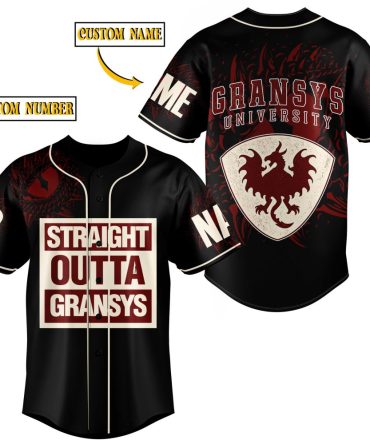 Customizable Gransys University Baseball Jersey - Add Your Name & Number!
