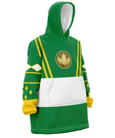 Green Ranger Ninjetti Rangers Hooded Blanket Hoodie