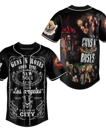 Rock Your Style: Guns N' Roses Baseball Jersey - Vintage Band Merch For Fans