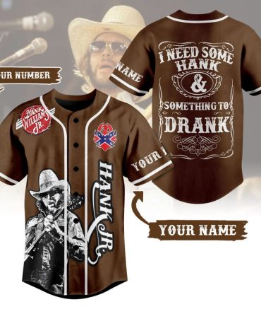 Custom Hank Williams Jr. Baseball Jersey - Personalized Name & Number - Perfect Gift!