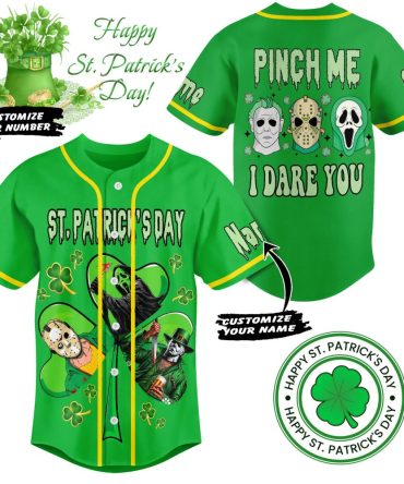 Custom St. Patrick'S Day Jersey - Fun Green Design With Personalization Options