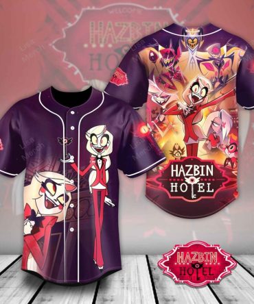Hazbin Hotel Baseball Jersey - Vibrant Anime Design For Fans - Limited Edition!