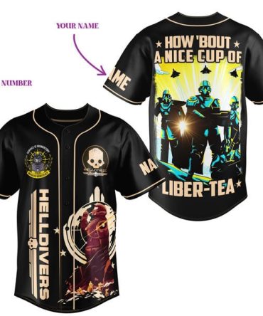 Customizable Helldivers Jersey - Personalize Name & Number - Unique Sci-Fi Design
