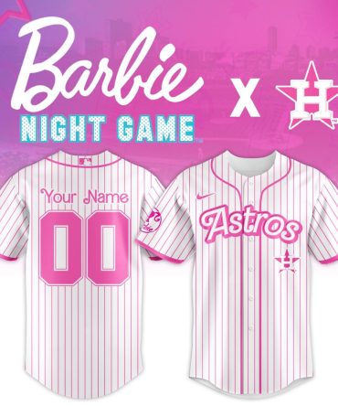 Custom Barbie Night Game Astros Jersey - Personalized Pink Mlb Fan Gear