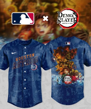 Houston Astros X Demon Slayer Limited Edition Jersey - Anime Baseball Fan Gear