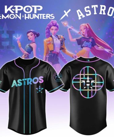 Limited Edition K-Pop X Astros Jersey - Stylish Black Neon Design For Fans