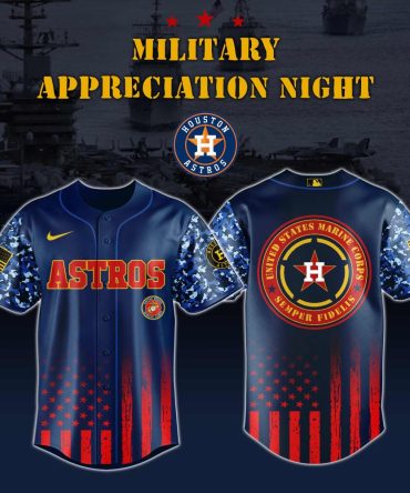 Patriotic Astros Jersey - Military Appreciation Night Limited Edition Gear