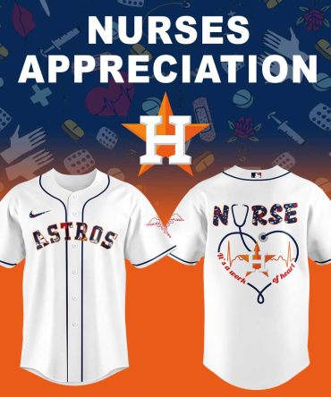 Nurses Appreciation Astros Baseball Jersey – Perfect Gift For Healthcare Heroes!