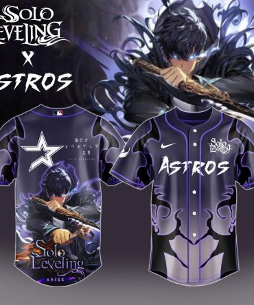 Limited Edition Solo Leveling X Astros Baseball Jersey - Anime Fans Must-Have!