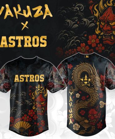 Limited Edition Astros X Yakuza Jersey – Dragon & Oni Design, Unisex Baseball Apparel