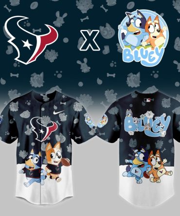 Bluey X Texans Kids' Jersey - Fun Nfl Apparel For Little Fans , Limited Edition