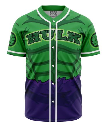Hulk-Themed Muscle Design Baseball Jersey – Unleash Your Inner Hero!