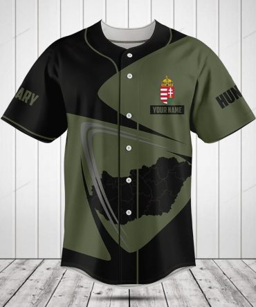 Custom Hungary Baseball Jersey - Personalized Name & Number - Stylish Sportswear