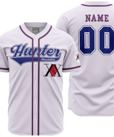 Custom Anime Hunter Baseball Jersey – Personalized Name & Number, Stylish Design